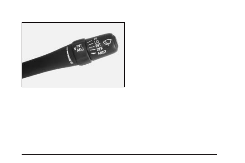 Windshield wiper lever, Windshield wiper lever -9, Windshield | Wiper lever | Oldsmobile 2004 Alero User Manual | Page 113 / 360