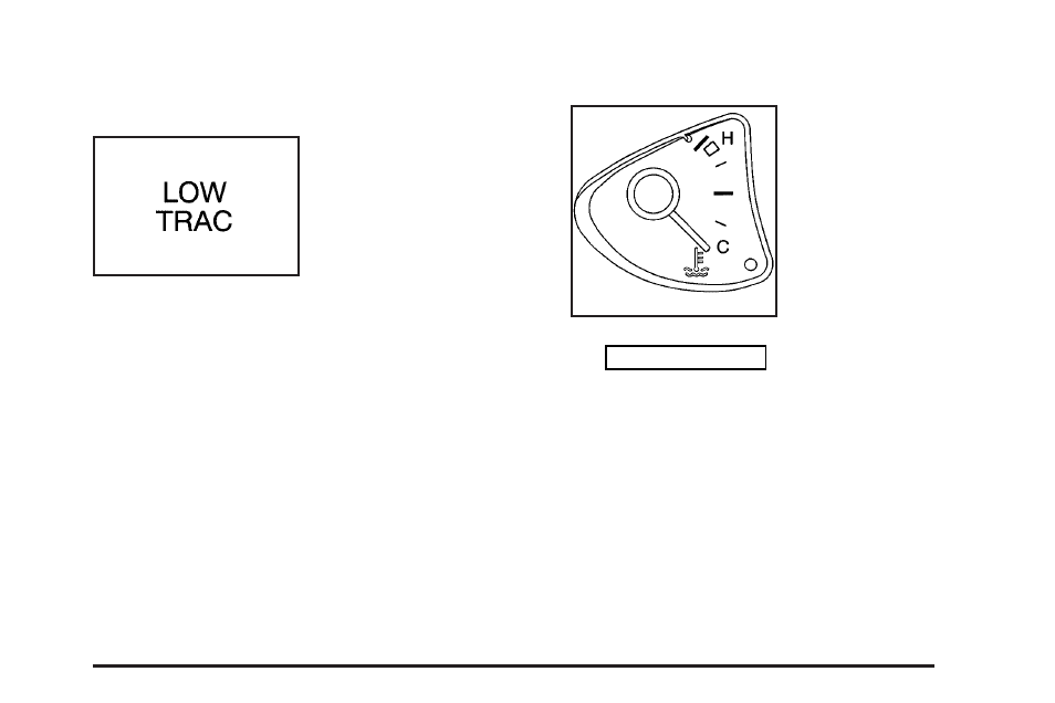 Enhanced traction system active light, Engine coolant temperature gage | Oldsmobile 2004 Alero User Manual | Page 135 / 360