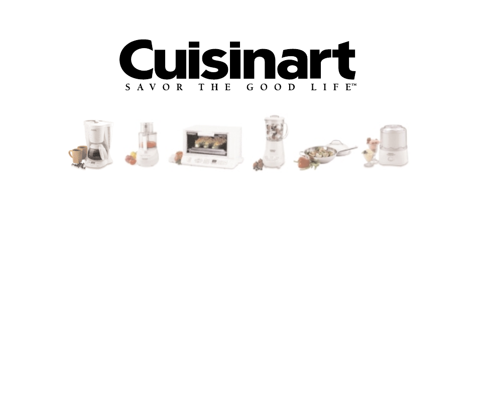 Cuisinart ICE-20 User Manual | Page 12 / 12