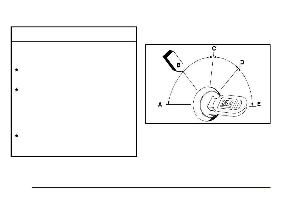 New vehicle "break-in, Ignition positions, New vehicle “break | In” notice | Oldsmobile 2002 Silhouette User Manual | Page 124 / 455