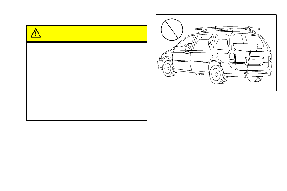 Luggage carrier (option), Caution | Oldsmobile 2002 Silhouette User Manual | Page 163 / 455