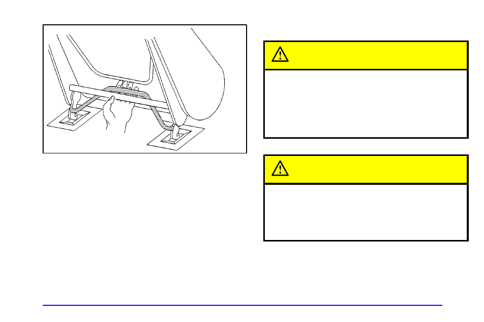 Replacing the split bench sections, Caution | Oldsmobile 2002 Silhouette User Manual | Page 17 / 455