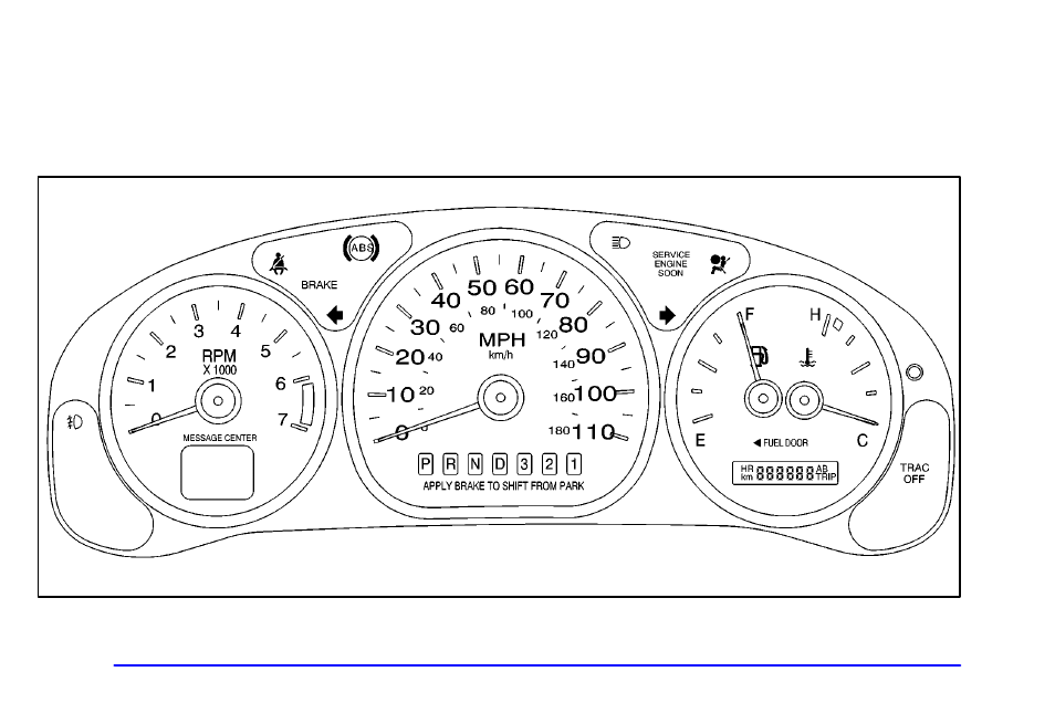 Instrument panel cluster | Oldsmobile 2002 Silhouette User Manual | Page 178 / 455