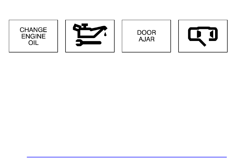 Change engine oil message, Power sliding door warning message | Oldsmobile 2002 Silhouette User Manual | Page 194 / 455