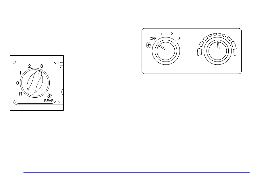 Rear fan control, Rear comfort controls | Oldsmobile 2002 Silhouette User Manual | Page 211 / 455