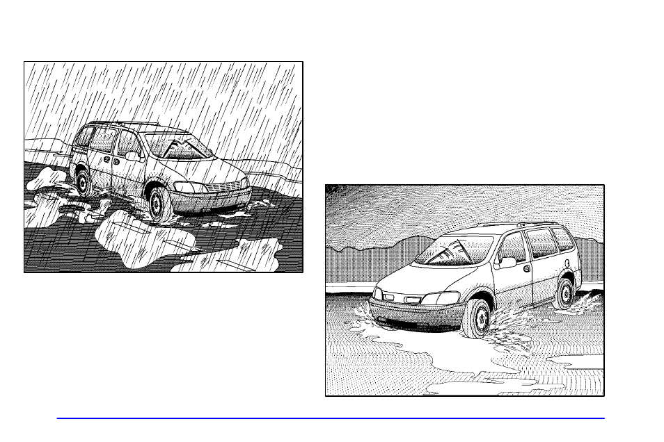 Driving in rain and on wet roads | Oldsmobile 2002 Silhouette User Manual | Page 279 / 455