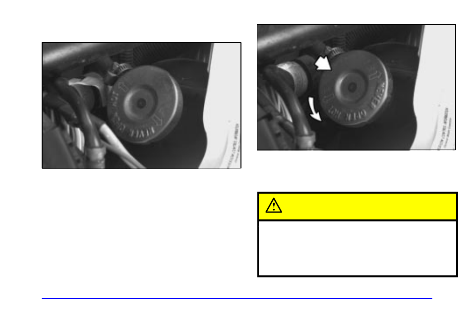 How to add coolant to the radiator, Caution | Oldsmobile 2002 Silhouette User Manual | Page 320 / 455