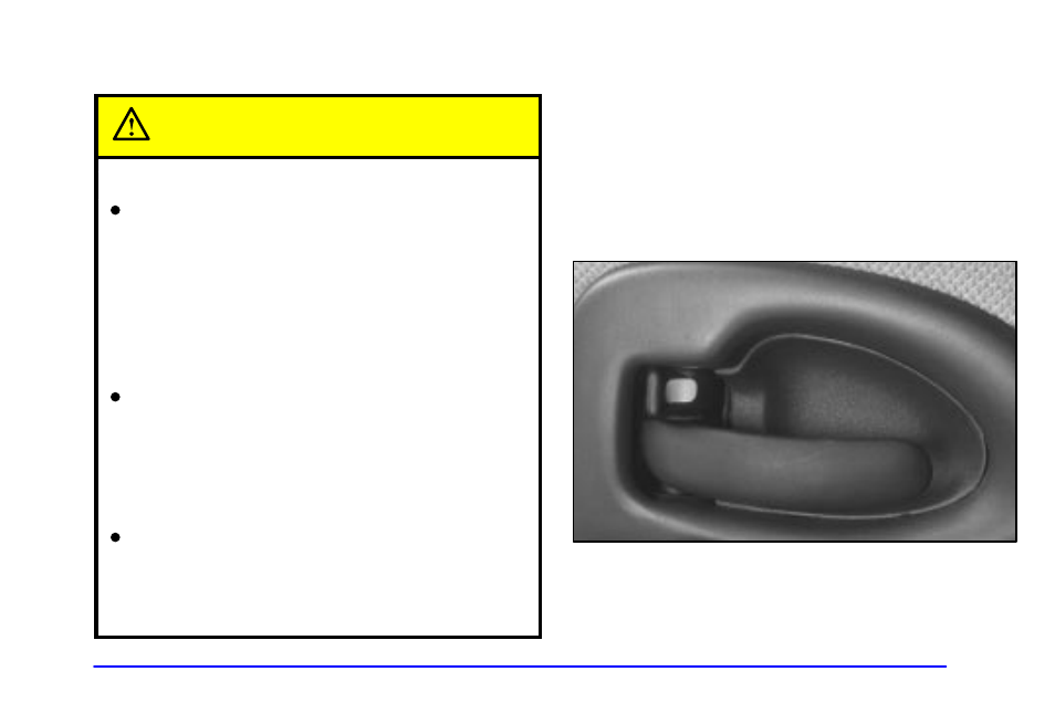 Door locks, Door locks caution | Oldsmobile 2002 Silhouette User Manual | Page 89 / 455