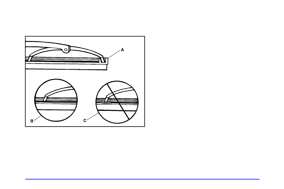 Backglass wiper blade replacement | Oldsmobile 2002 Bravada User Manual | Page 326 / 393