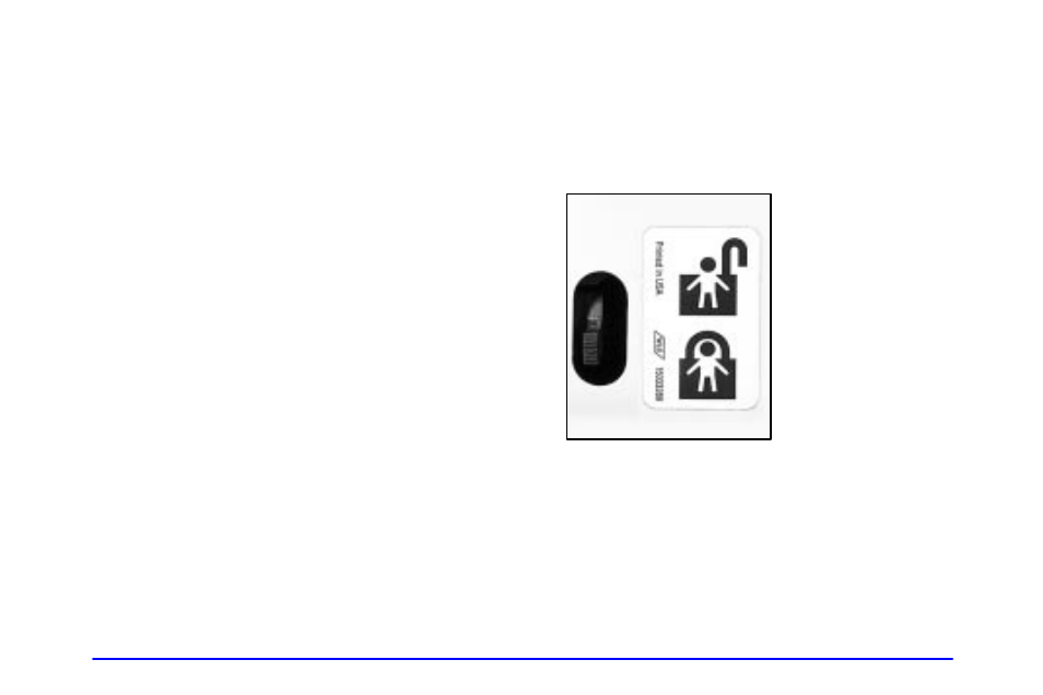 Rear door security locks | Oldsmobile 2002 Bravada User Manual | Page 77 / 393