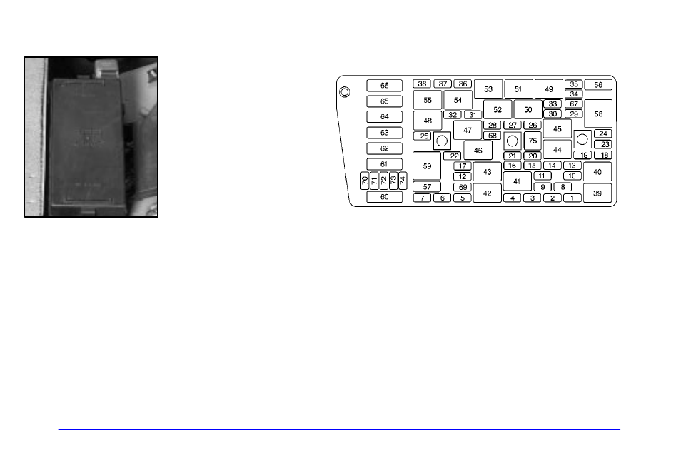 Rear underseat fuse block | Oldsmobile 2002 Aurora User Manual | Page 330 / 373