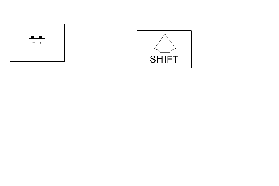 Charging system indicator light, Up-shift light (manual transaxle) (if equipped), Brake system warning light | Oldsmobile 2002 Alero User Manual | Page 124 / 343