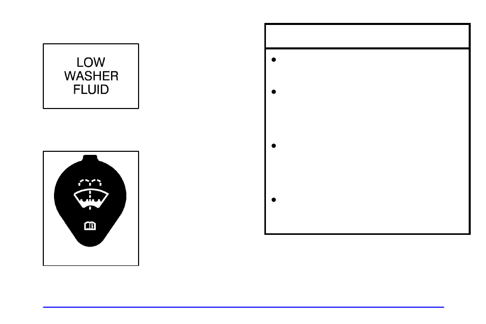 Adding washer fluid, Notice | Oldsmobile 2002 Alero User Manual | Page 266 / 343