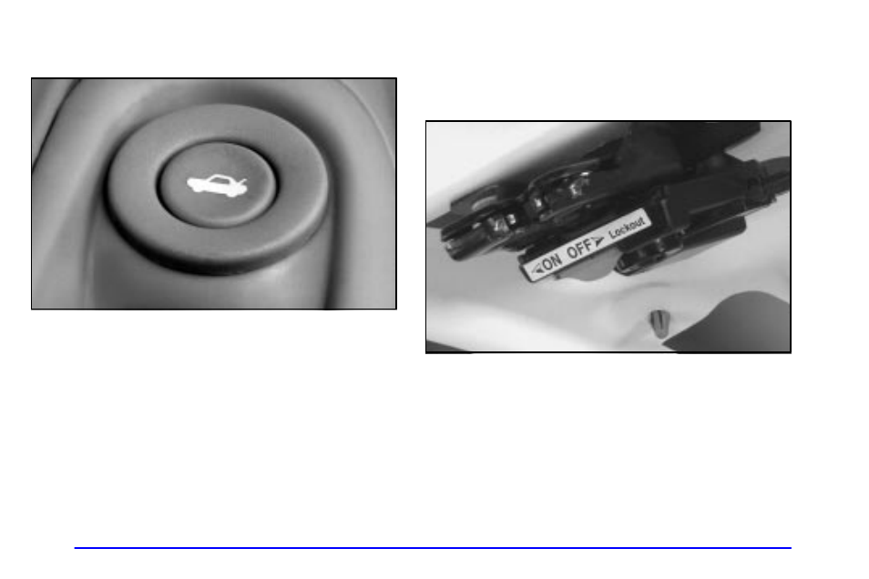 Remote trunk release, Remote trunk release lockout | Oldsmobile 2002 Alero User Manual | Page 78 / 343