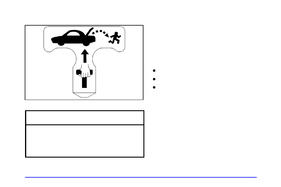 Trunk release handle, Trap-resistant trunk kit, Notice | Oldsmobile 2002 Alero User Manual | Page 79 / 343