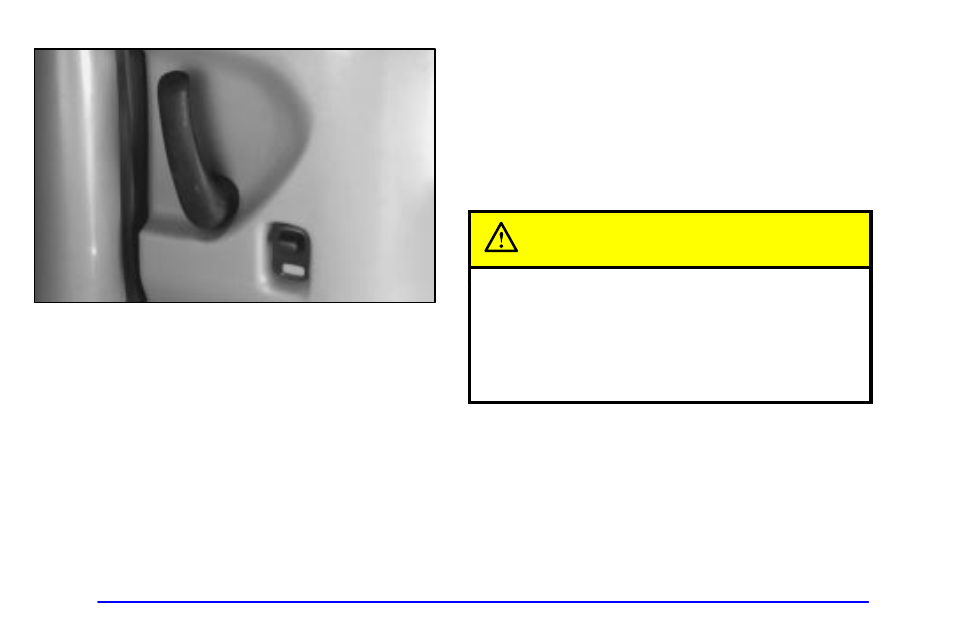 Power sliding door (option), Caution | Oldsmobile 2001 Silhouette User Manual | Page 120 / 436
