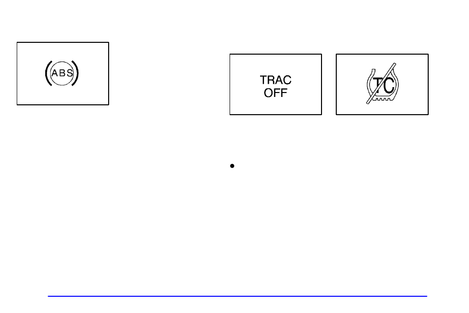 Anti-lock brake system warning light, Traction control system warning light (option) | Oldsmobile 2001 Silhouette User Manual | Page 194 / 436