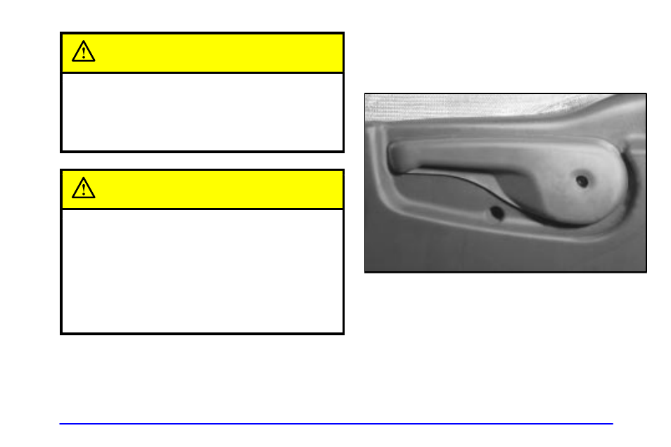 Captain s chairs, Caution | Oldsmobile 2001 Silhouette User Manual | Page 27 / 436