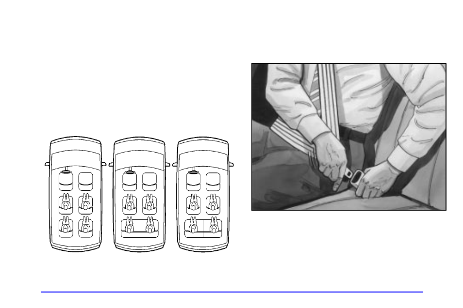 Rear seat passengers, Rear seat outside passenger positions, Lap-shoulder belt | Oldsmobile 2001 Silhouette User Manual | Page 59 / 436