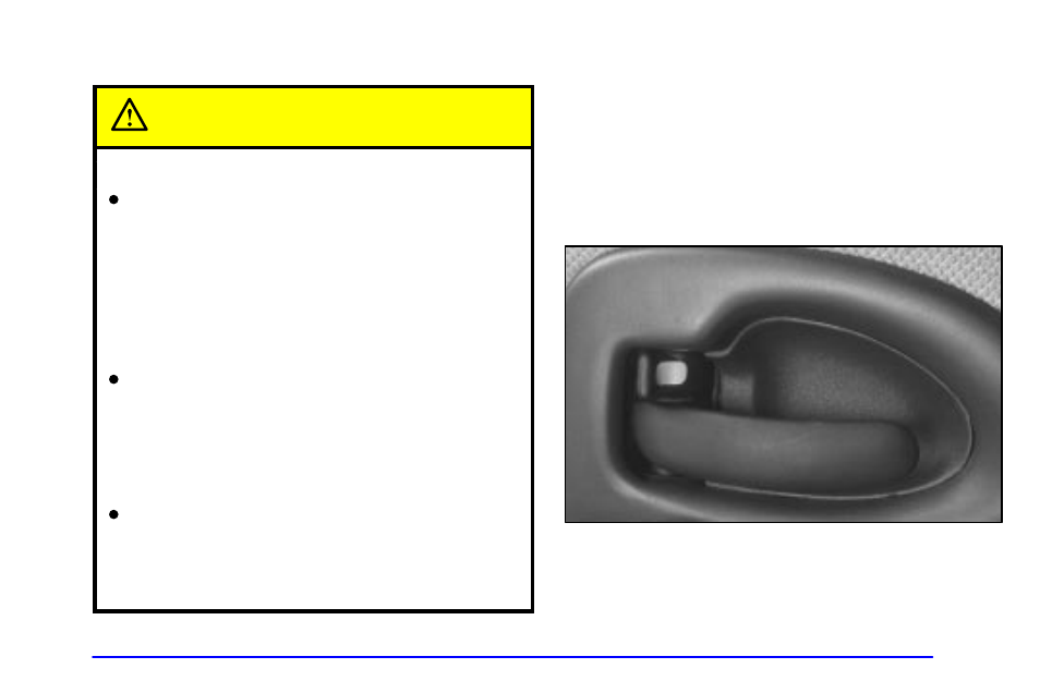 Door locks, Door locks caution | Oldsmobile 2001 Silhouette User Manual | Page 99 / 436