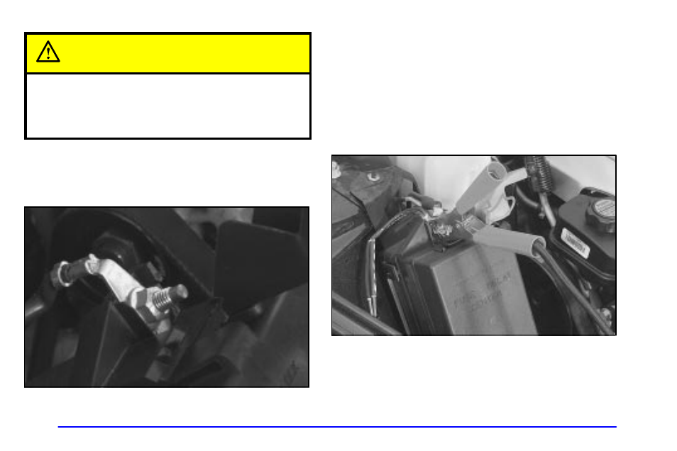 Caution | Oldsmobile 2001 Intrigue User Manual | Page 217 / 346