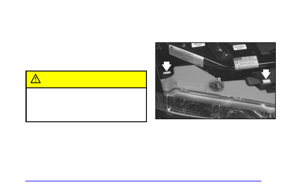 Bulb replacement, Halogen bulbs, Headlamps | Caution | Oldsmobile 2001 Intrigue User Manual | Page 274 / 346