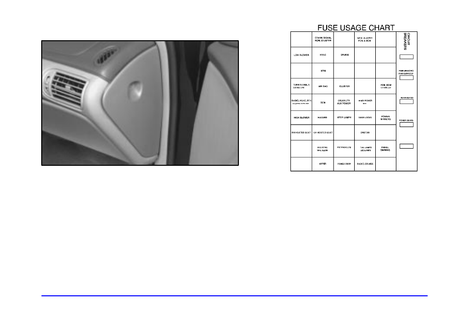 Instrument panel fuse block | Oldsmobile 2001 Intrigue User Manual | Page 302 / 346