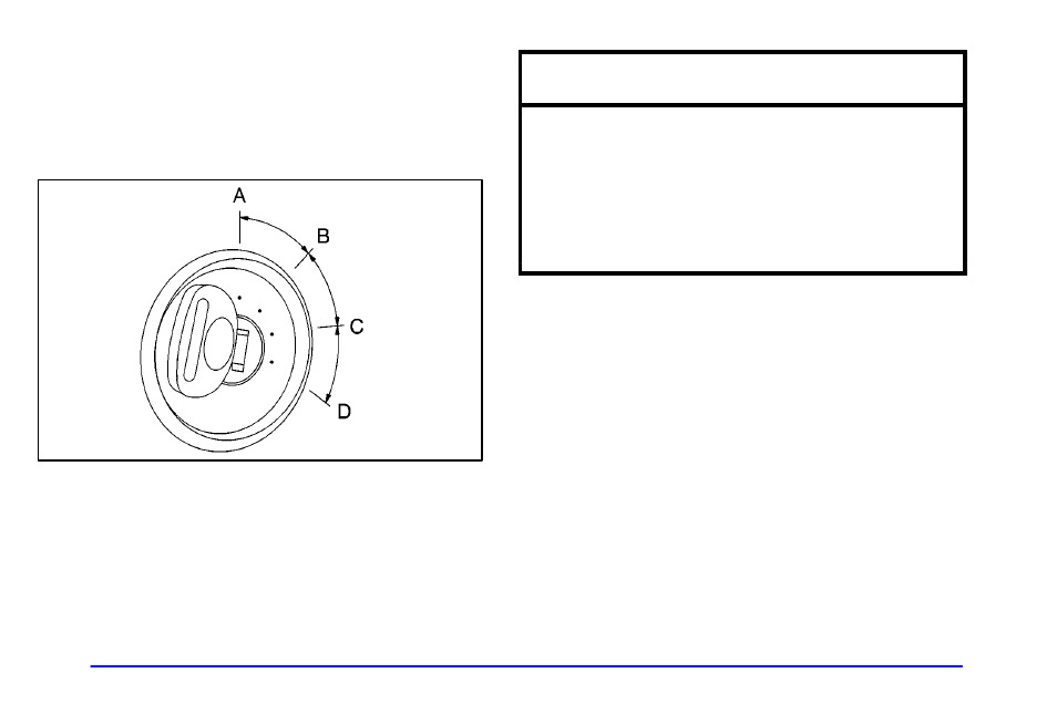 Ignition positions, Notice | Oldsmobile 2001 Intrigue User Manual | Page 87 / 346