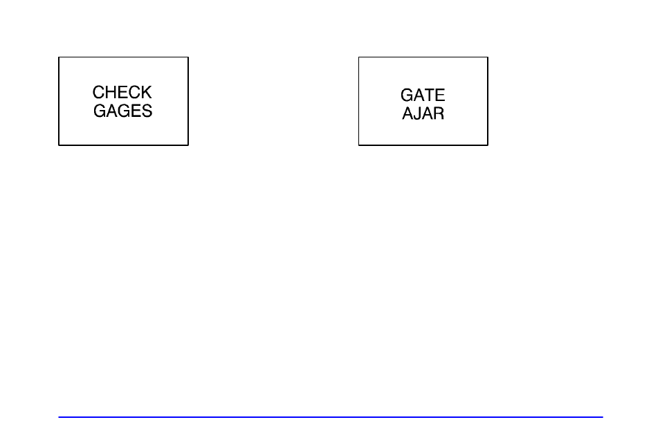 Check gages light, Gate ajar light | Oldsmobile 2001 Bravada User Manual | Page 142 / 371