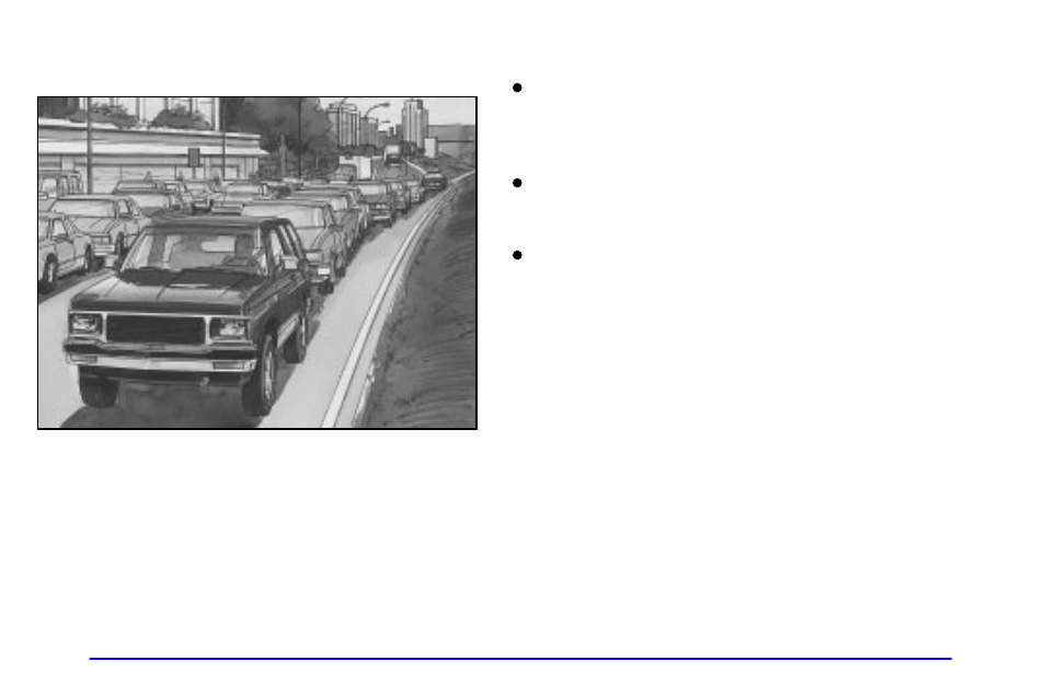 City driving | Oldsmobile 2001 Bravada User Manual | Page 198 / 371