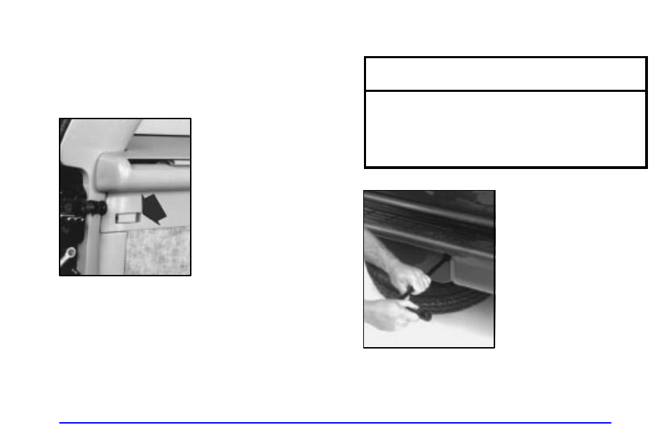 Removing the spare tire and tools, Notice | Oldsmobile 2001 Bravada User Manual | Page 236 / 371