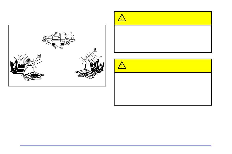 Caution | Oldsmobile 2001 Bravada User Manual | Page 239 / 371