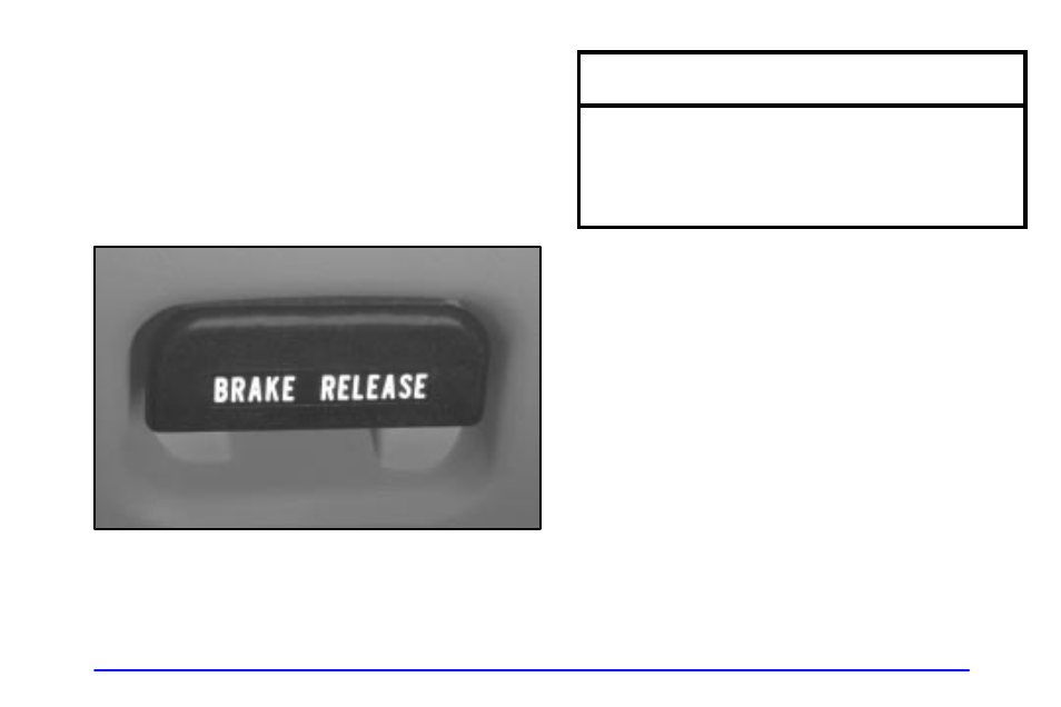 Parking brake, Notice | Oldsmobile 2001 Bravada User Manual | Page 90 / 371