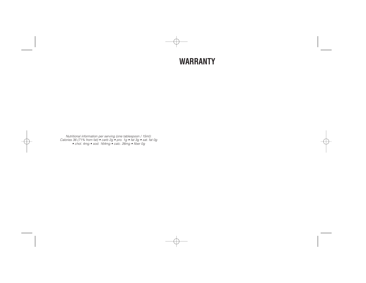 Warranty, Lemon tarragon sauce, Limited three-year warranty | Cuisinart CGG-2C User Manual | Page 14 / 16