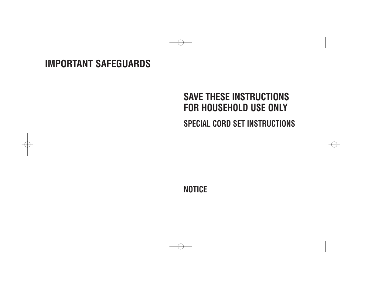 Important safeguards, Save these instructions for household use only, Special cord set instructions | Notice | Cuisinart CGG-2C User Manual | Page 2 / 16