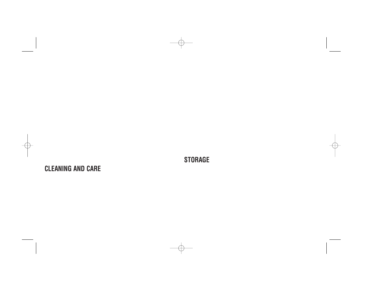 Cleaning and care, Storage | Cuisinart CGG-2C User Manual | Page 5 / 16