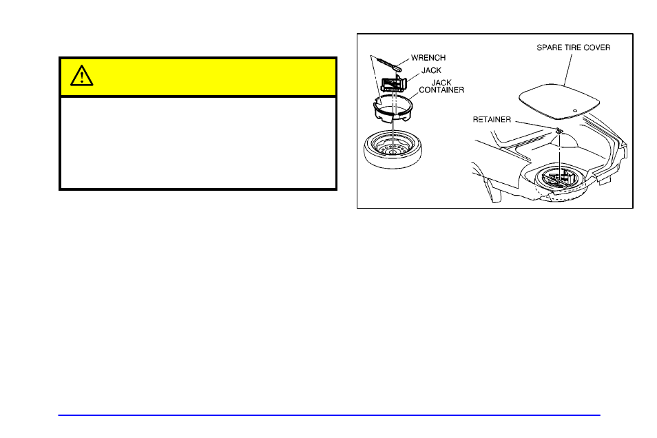 Storing the spare tire and tools, Caution | Oldsmobile 2001 Aurora User Manual | Page 253 / 376