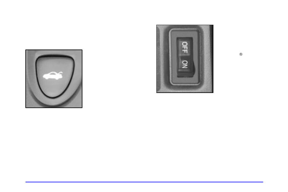 Trunk lock release, Remote trunk release, Trunk release lockout | Oldsmobile 2001 Aurora User Manual | Page 85 / 376