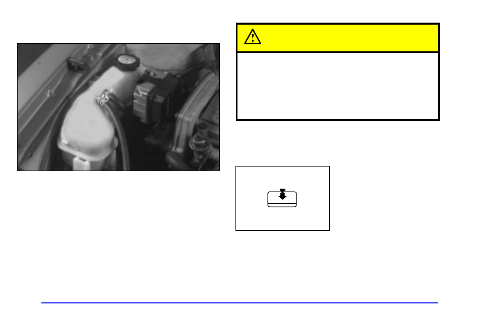 Checking coolant, Caution | Oldsmobile 2001 Alero User Manual | Page 262 / 340