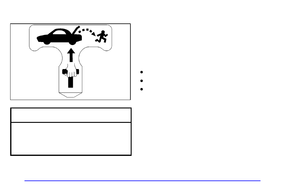 Trunk release handle (if equipped), Trap-resistant trunk kit, Notice | Oldsmobile 2001 Alero User Manual | Page 88 / 340