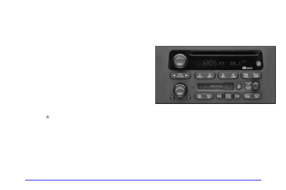 Playing the radio, Fm stereo with cassette tape and | Oldsmobile 2000 Silhouette User Manual | Page 230 / 422