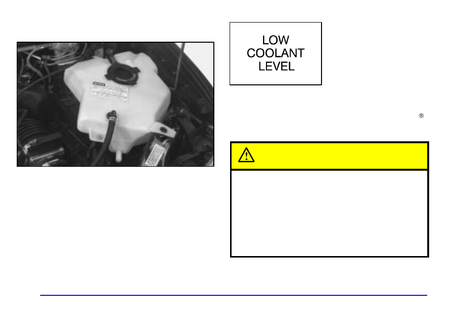 Checking coolant, Adding coolant, Caution | Oldsmobile 2000 Silhouette User Manual | Page 341 / 422