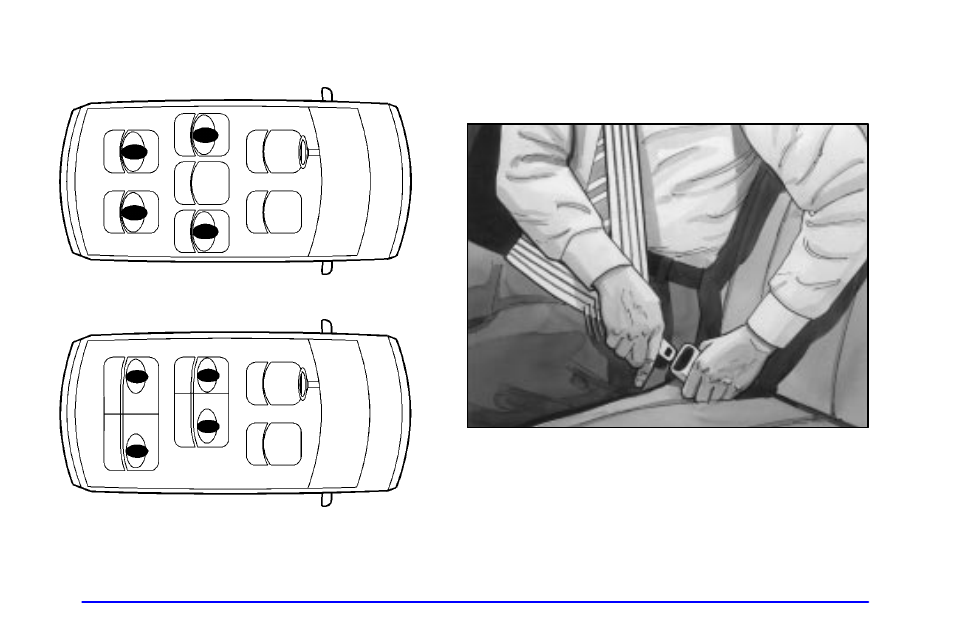 Rear seat outside passenger positions, Lap-shoulder belt | Oldsmobile 2000 Silhouette User Manual | Page 60 / 422