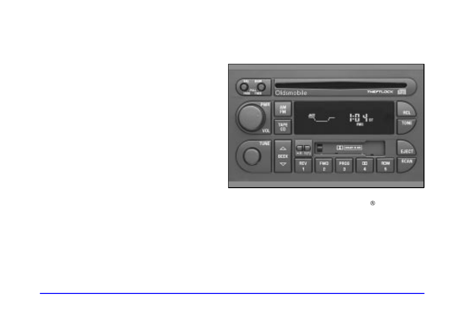 Fm stereo with cassette tape and | Oldsmobile 2000 Intrigue User Manual | Page 154 / 348