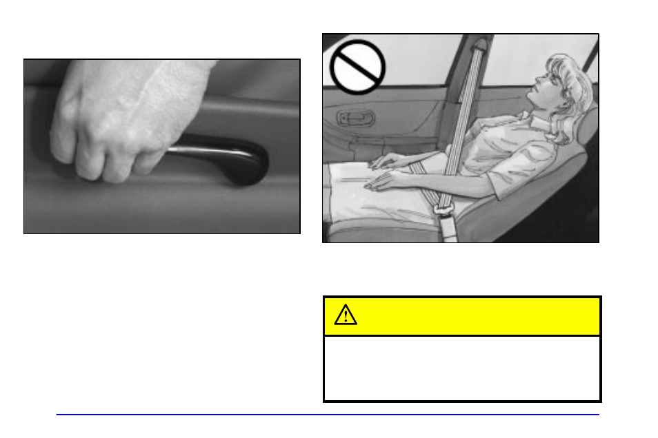 Reclining front seatbacks, Caution | Oldsmobile 2000 Intrigue User Manual | Page 16 / 348