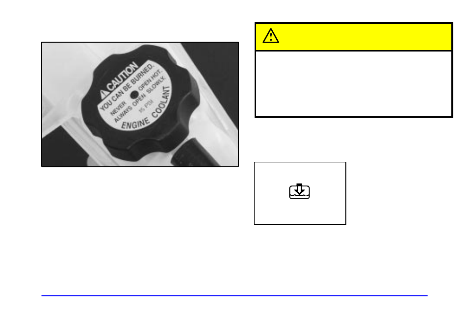 Checking coolant, Caution | Oldsmobile 2000 Intrigue User Manual | Page 267 / 348