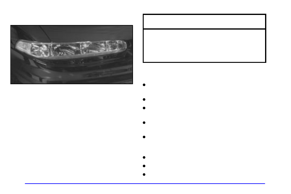 Headlamp aiming, Notice | Oldsmobile 2000 Intrigue User Manual | Page 278 / 348