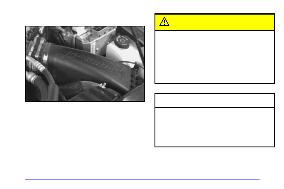 Engine air cleaner/filter, Caution, Notice | Oldsmobile 2000 Bravada User Manual | Page 253 / 364
