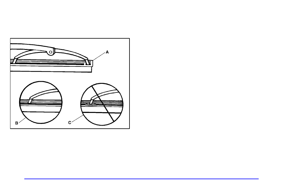 Backglass wiper blade replacement, Tires | Oldsmobile 2000 Bravada User Manual | Page 274 / 364