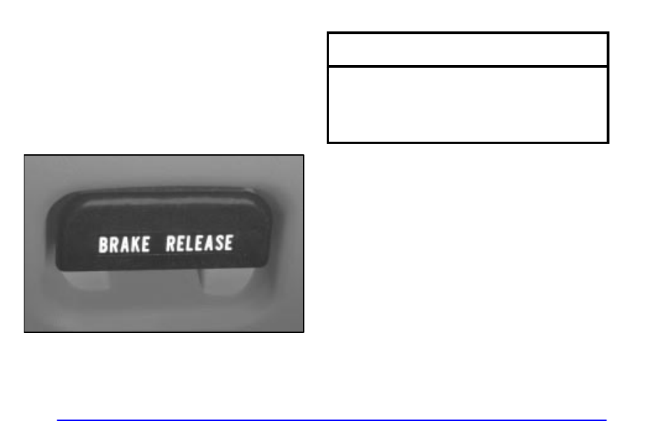 Parking brake, Notice | Oldsmobile 2000 Bravada User Manual | Page 85 / 364